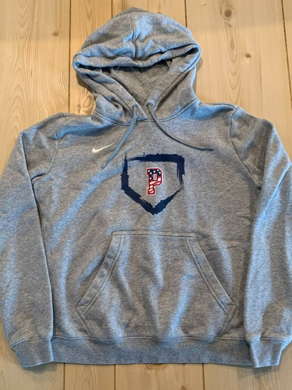 Nike Baseball Patriotic "P" Athletic Activewear Sportswear Jackson Hoodie M